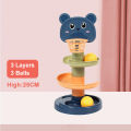 HOT Children Fun Rolling Slide Ball 3/5/7 Layers Stack Tower Insert Gliding Baby Early Educational Toy Mainan Bola Kanak. 