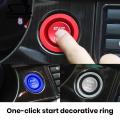 Push Button Sticker Car Engine Start Button Sticker Easy Install Decorative Decal for Car Accessories Self Adhesive Push Button Cover Customizable Engine Start Button Ring. 