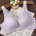 Breast Anti-Cloth Cover Clothes Lace Full-Sized Chest Women's Large Inner Closing Pair without Steel Ring Burst Breast Drooping on the Upper Part ︼. 