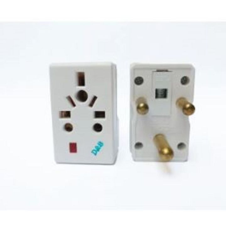 Multi Plug Multi Socket with Round Pin Universal Multi Plug Adapter Travel Adapter in Daraz Flyer