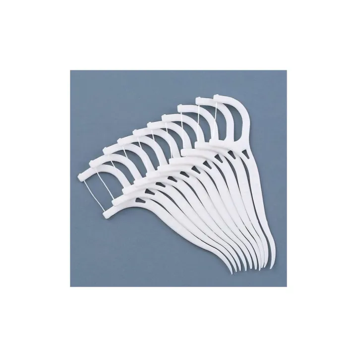 Dental Flosser Pick Disposable Toothpick Oral Care 50 Pieces