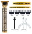 Vintage T9 Electric Hair Cutting Machine Hair Clipper Professional Men Shaver Metal Dragon GOLD. 