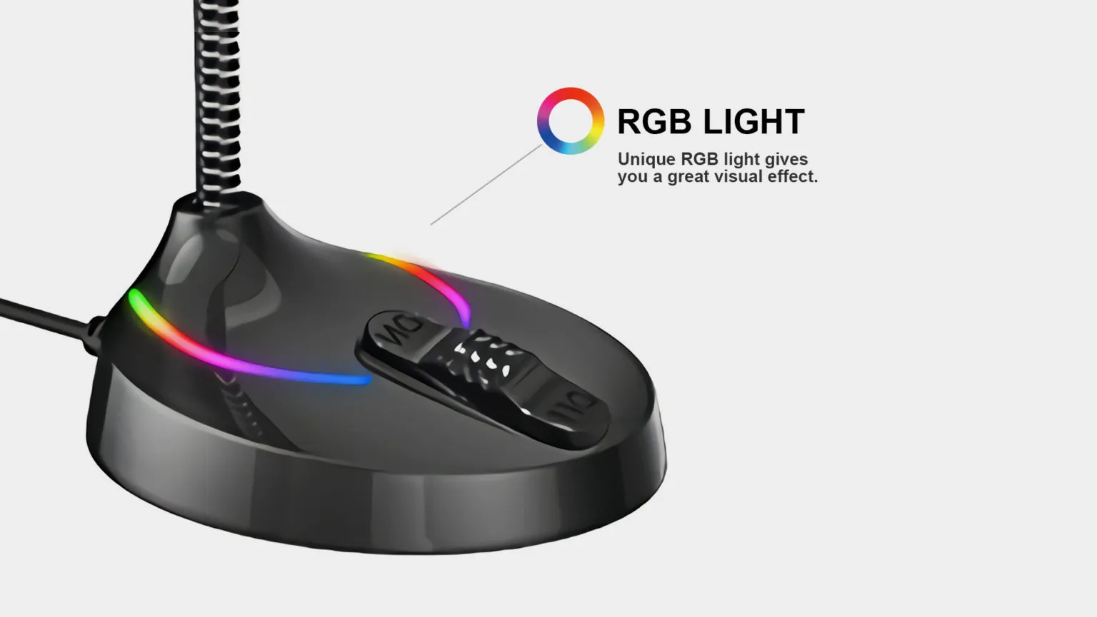 RGB Lighting Effect on Havit GK55 Gaming Mic