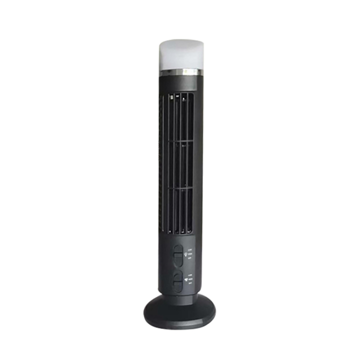 Portable Air Cooler Fan,Streamlined Tower Fan with LED,Powerful Wind,Space-Saving, Bladeless Design, USB Interface Durable