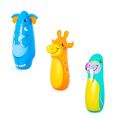 Bestway Animal Bop Bags (89cm / 35 Inches)  - 3 Designs - Animal Shaped Hit Me Inflatable Bop Bag for Kids. 