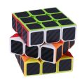 3x3x3 Carbon Fiber Sticker Rubik Cube - 3 by 3 Smooth Rubik Magic Cube by ZinZen. 
