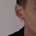 Earings for men hikaw for boys Personality Korean Hip Hop Geometry Boy Hoop Earring Circle Earring Fashion Jewelry Alloy. 
