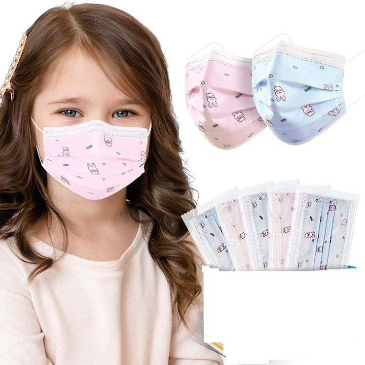 Kids Masks Disposable Kids Face Mask Face Masks 50 Pack Multicolor
