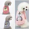 A Dog Shirt Cartoon Pet Summer Costumes Cool Captain Printed Puppy Doggy Vest Summer Apparel Puppy Pet Clothes. 