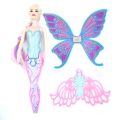 Mermaid Princess Flying Fairy with Wings Gift Doll Princess Children Girl Toy. 