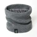 ZEBF-Winter Warm Knitted Ring Scarf for Women Men Plush Full Mask Tutdoor Cashmere Solid Snood Neck Scarves Thick Bufanda Muffler. 