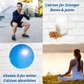 Pure Nutrition Calcium Magnesium & Zinc Supplement with Vitamin D3 & K2 (600 IU) for Women & Men | Supports Bone & Joint Health | Aids Muscle Health, Boosts Collagen Synthesis | 1400mg - 60 Tablets(FROM INDIA)NUSS. 