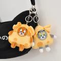 Tom and Jerry Plush Keychain Mouse and Cat Cartoon Plush Animal Doll, Children's Birthday Gift, Popular 10cm. 