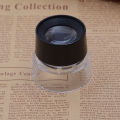 Pocket Magnifier Abs Plastic Lens Mini Portable Cylinder 10x Reading Magnifying Glass Optical Instrument Loupe. 