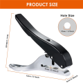 Hole Punch 3/8 Inch-10mm Single Hole Hole Punch, Heavy Duty Hole Punch Single, Portable Handheld Long Hole Hole Punch. 