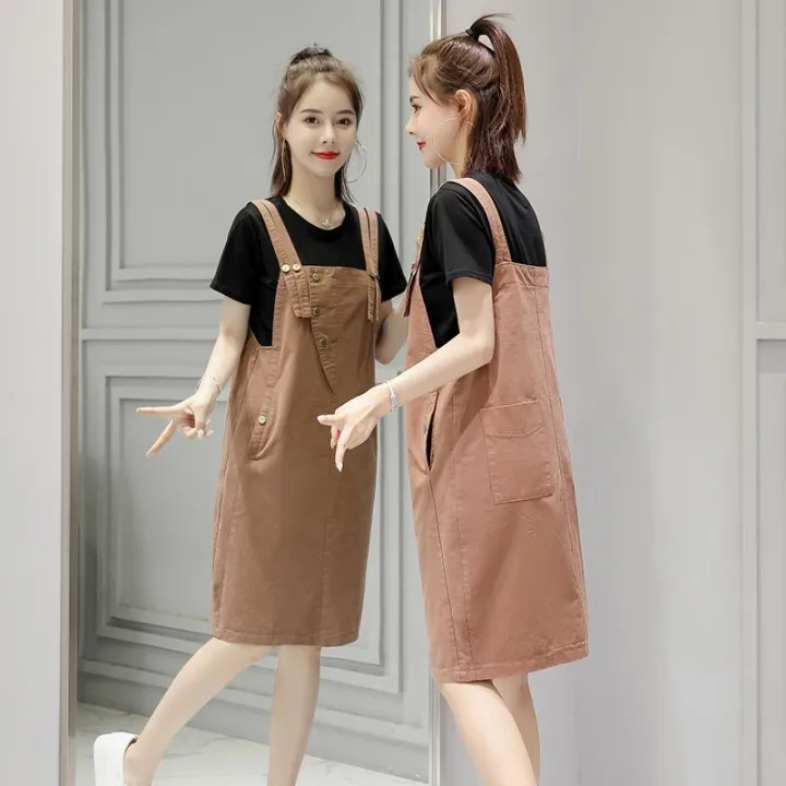 2023Spring%20and%20Summer%20New%20Korean%20Style%20Student%20Suspender%20Dress%20Women's%20Small%20Western%20Style%20Age-Reducing%20Loose%20Slimming%20Suspender%20Dress%20-%20Image%204