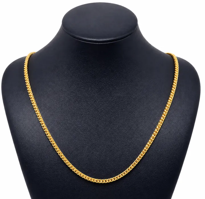 Singapore%20Fox%20Chain%20Necklace%20for%20Girls%20Boys%20Gold%20Plated%203mm%20Chain%20Jewelry%2018%20Inch%2024%20Inch%20-%20Image%202