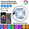 Bluetooth App Controlled 5 Meter/3Metere/2Meter 2835 Sound Activated Waterproof RGB LED Strip Lights. 