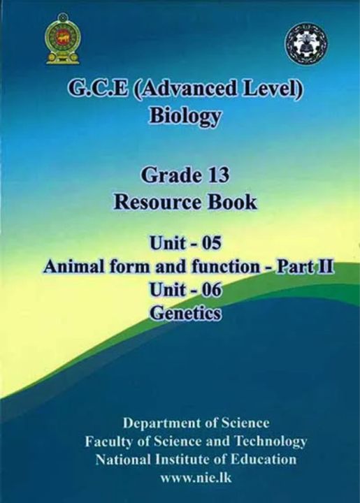 Biology Resource Book Unit 5ii - 6 English Medium - Color Print