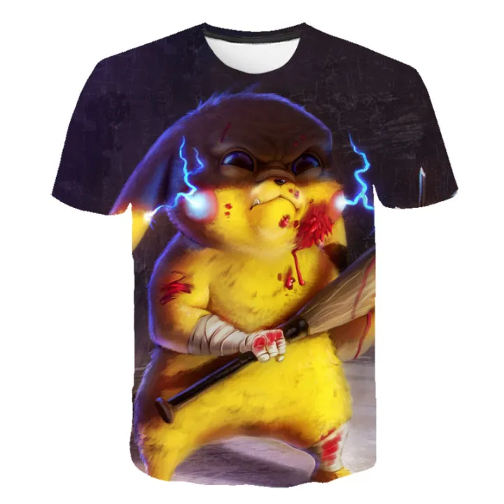 Pokemon%20Pikachu%203D%20Print%20T%20Shirt%20Cartoon%20Short%20Sleeve%20Children%20T-Shirts%20Summer%20Kids%20Girls%20Tops%20Toddle%20Clothes%20BABY%204-14y%20-%20Image%206