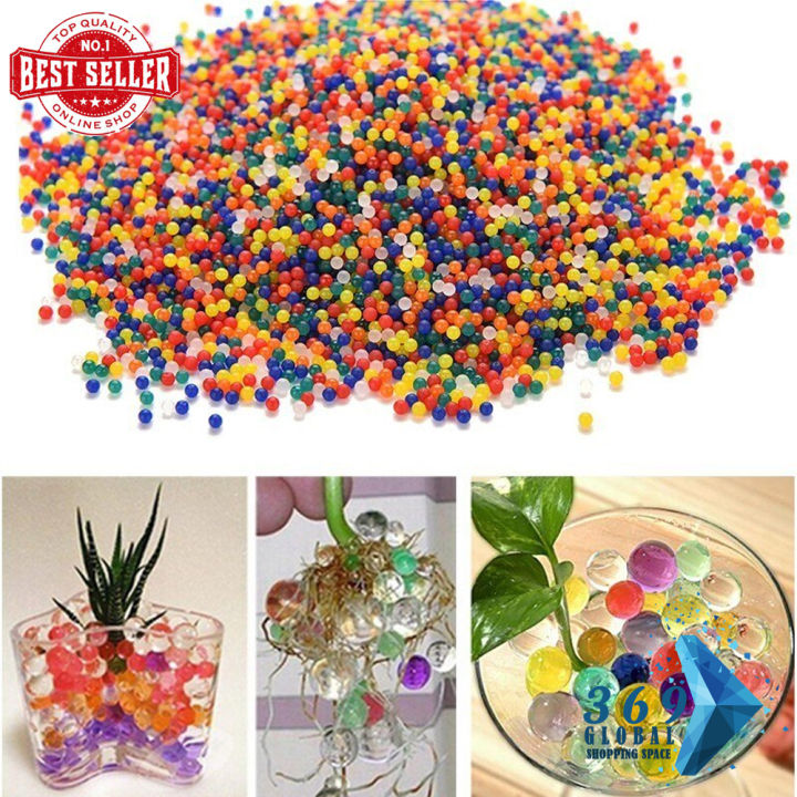 Bag Home Decor Pearl Shaped Crystal Soil Water Beads Bio Gel Ball For Flower/Weeding Mud Grow Magic Jelly Balls