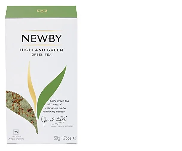 Newby Highland Green Tea Bags | 25 Counts | Unique Blend of Mountain ...