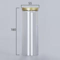 Empty Storage Cans Packaging Jars For Storage Aluminum Covered Plastic Jars Transparent Storage Containers Sealed Pet Food Packaging. 