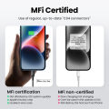 UGREEN USB C to Lightning Cable Nylon Braid MFi Certificate for iPhone 13,12, 12 Pro,11 /iPhone 11 Pro /XS Max X 8 20W PD Fast Charger Data Cable for Macbook Pro, Air, iPad Pro 2020,2018 USB C Cord. 