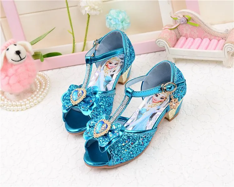 Frozen Princess Shoes Kids Frozen Sandals Summer New Girls' High
