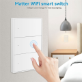 Matter Smart Switch Wall Light Switch Smart Control 1 2 3 4 6 Gangs Button for APP 6 Way. 