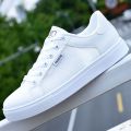 Summer Men's Shoes Breathable Mesh Shoes All-Match Casual White Sneakers Korean Fashion Shoes Deodorant Sports White Shoes for Students. 