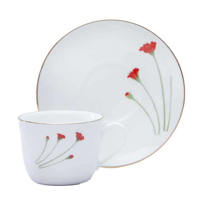 Dankotuwa Red Flower tea 12 PCS tea set