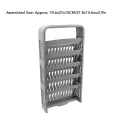 Deskside Bookshelf 5 Tier Book Rack Large Compact Sturdy Storage Bookshelf. 