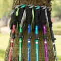4-Section Folding Walking Stick Outdoor Climbing Crutch Hiking Poles Alpenstocks. 