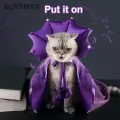 Soft Pet Cloak Adjustable Witch Cloak Hat Set for Small Pets Halloween Costume Accessories for Cats Dogs Kittens Perfect for Halloween Parties Dress-up Fun Pet Cloak Adjustable Strap. 
