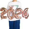 party decorations items 2024 Foil Balloons Happy New Year Party Decoration Gold Silver 2024 Number Balloon New Year Eve Party Noel Christmas home DecorParty Supplies. 