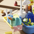 KOKKO Kids Play Sink With Running Water Kitchen Sink Dishwasher Toys With Electric Faucet Fishing Toys For Boys Girls. 