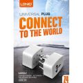 LDNIO Z4 World EU US UK Travel Adapter Universal All in One Charger Socket AC Converter for 2 Pin Round Wall Socket Plug. 