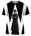 2023 Summer New Wednesday Addams 3D Printing T shirt Top Children Boy Girl Casual Fashion Short Sleeve Tee Tops. 