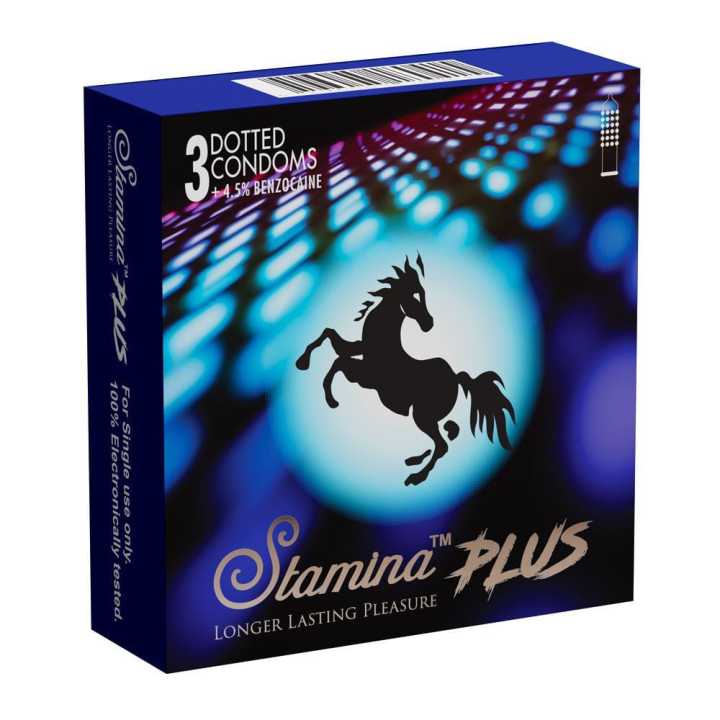 Stamina Plus Condoms 3Pcs