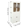 Foldable Wardrobe Organizer 360 Degree Universal Wheels Portable Wardrobe Closet for Cloakroom. 