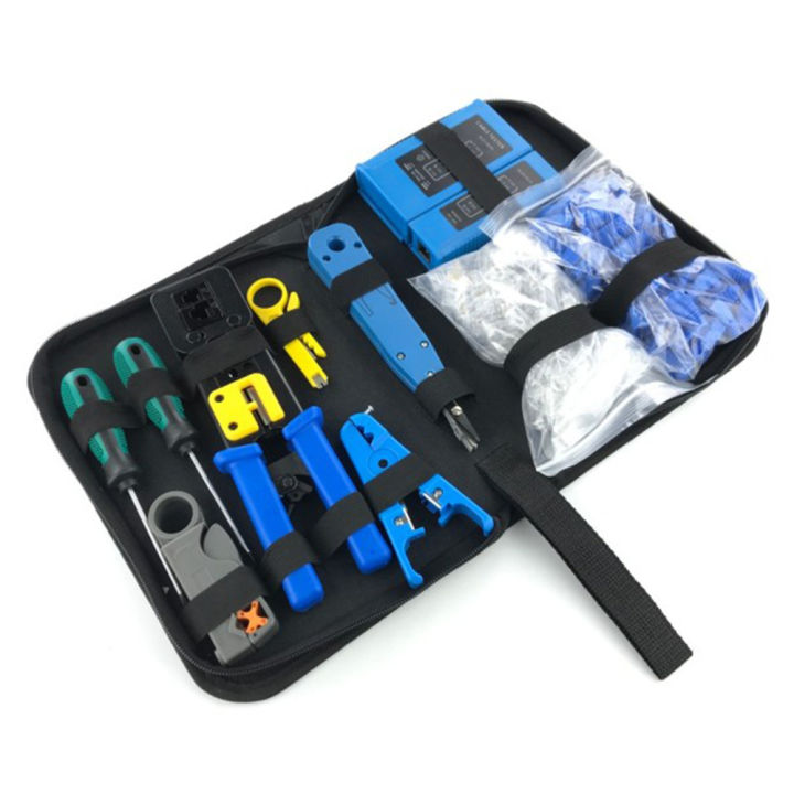 MAYLINEE RJ45 - Kit di crimpatura per RJ11/RJ12, Cat5/Cat6 CAT7, manutenzione ca