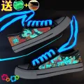 Spring Breathable Low Top Canvas Shoes Men Stylish Sneaker Naruto One Piece Boys Anime Shoes Student Luminous Shoes. 