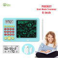 2 in 1 ，threetrees 6 inch Rechargeable Oral Math Trainning Calculator Drawing Pad for Kids Doodle Pad Oral Math Education Machine Educational Toys For 3-Years-Old Up Boys and Girls. 