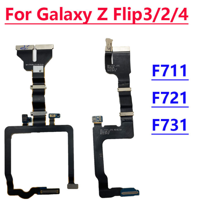 Main board LCD Flex Cable Ribbon For Samsung Galaxy Z Flip 4 3 2 F721 F711 F700 Flip4 Flip3 Flip2 Rotating Shaft Cable