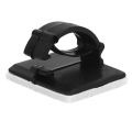 NXFDSIOZ 100 pcs. Self Adhesive Cable Clamp Plastic Rectangular Cable Clips Cable Tie Quick Bind Cable Wire Management Holder. 