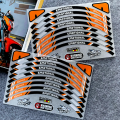 【Miga Plaza】8PCS/16PCS 12" 13" 14" Motorcycle Wheel Tire Stickers Reflective Rim Stripe Decasl Motorbike Racing Hub Tape Universal For Honda Yamha Kawasaki KTM. 