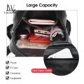 LouisWill Women’s Backpack Shoulders Bag Waterproof PU Large Capacity Backpack Lightweight Laptop Backpack Casual Zipper Packs Multiple Pockets For Girls Teens Women’ Fashion. 