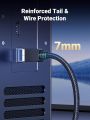 UGREEN Cat 8 Ethernet Cable, High Speed Braided 40Gbps 2000Mhz Network Cord Cat8 RJ45 Shielded Indoor Heavy Duty LAN Cables Compatible for Gaming PC PS5 Xbox Modem Router. 