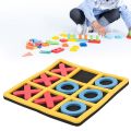 【LuxeGlow】3pcs Tic Tac Toe Cognitive Learning Toys OX Chess Puzzle Board Game for Party. 